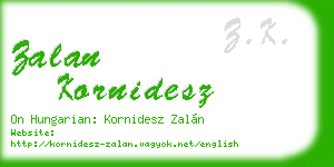 zalan kornidesz business card