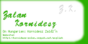 zalan kornidesz business card